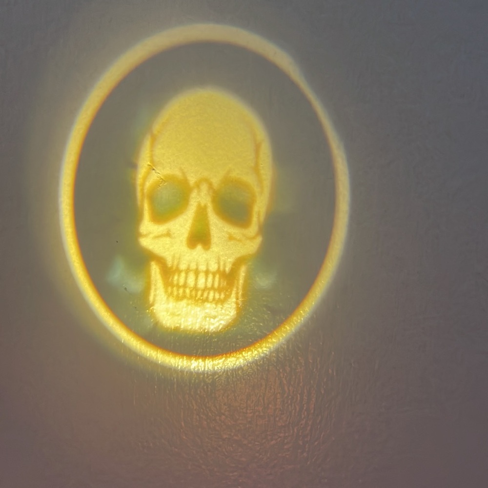 Halloween skull light projector light